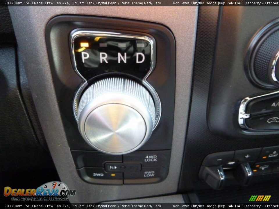 2017 Ram 1500 Rebel Crew Cab 4x4 Brilliant Black Crystal Pearl / Rebel Theme Red/Black Photo #18