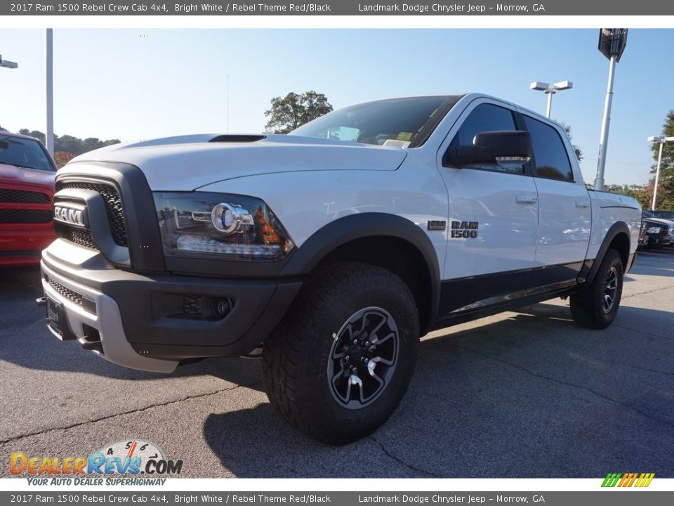 2017 Ram 1500 Rebel Crew Cab 4x4 Bright White / Rebel Theme Red/Black Photo #1
