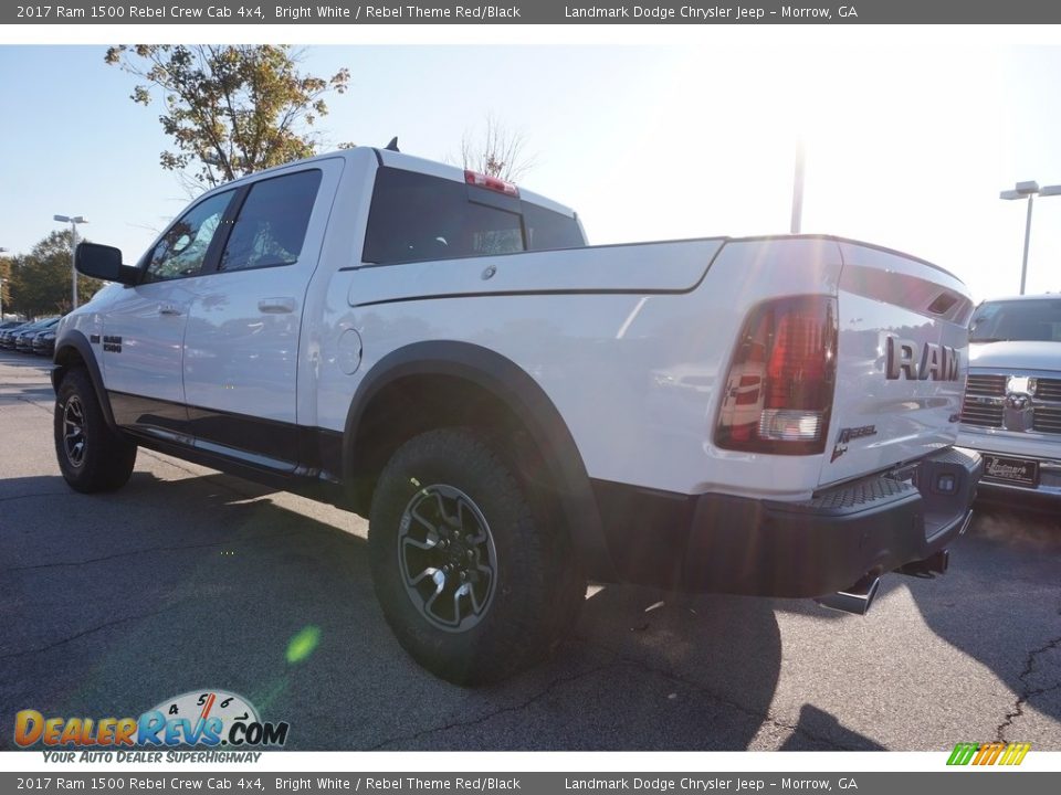 2017 Ram 1500 Rebel Crew Cab 4x4 Bright White / Rebel Theme Red/Black Photo #2