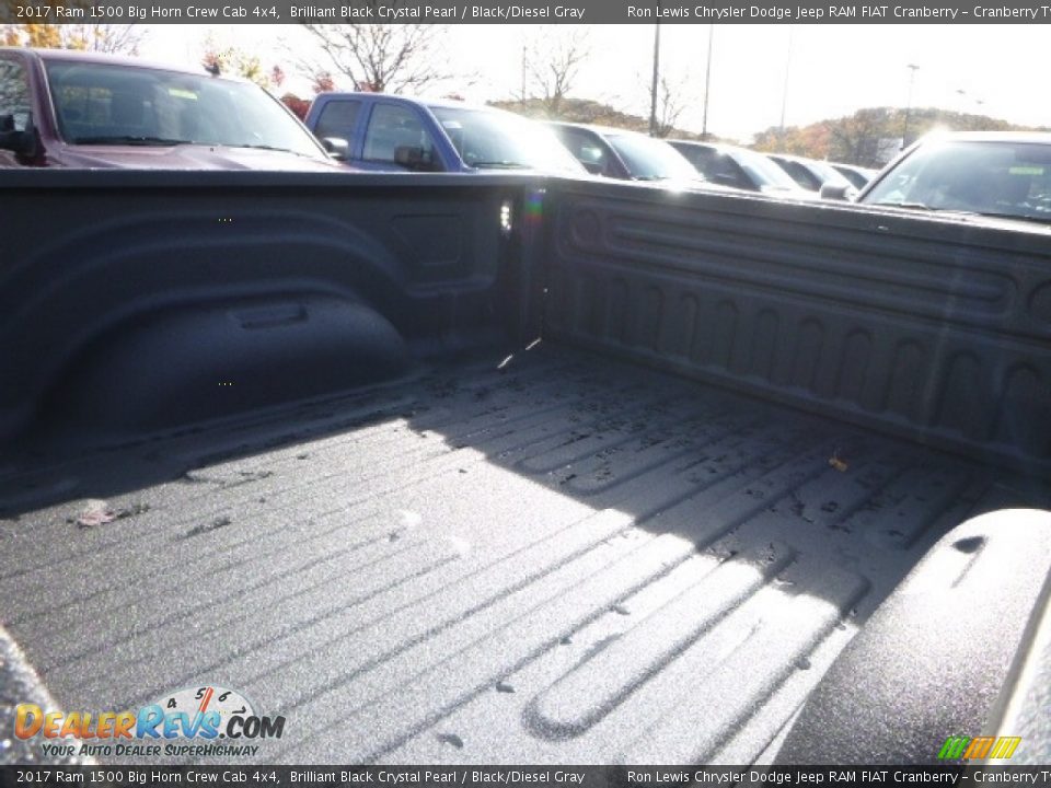 2017 Ram 1500 Big Horn Crew Cab 4x4 Brilliant Black Crystal Pearl / Black/Diesel Gray Photo #4