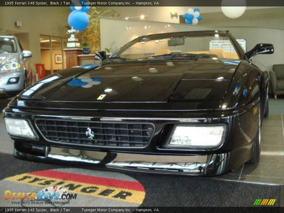1995 Ferrari 348 Spider Black / Tan Photo #8