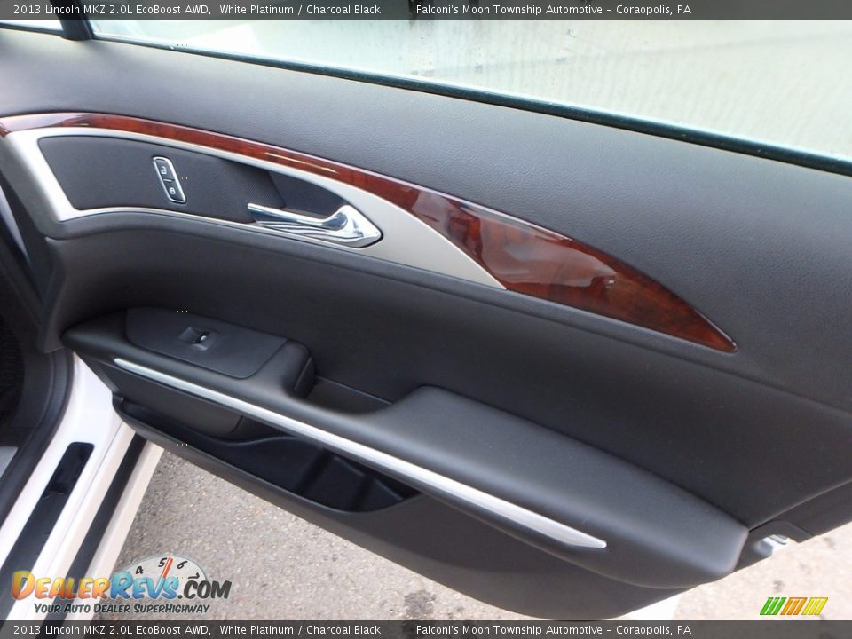 2013 Lincoln MKZ 2.0L EcoBoost AWD White Platinum / Charcoal Black Photo #12