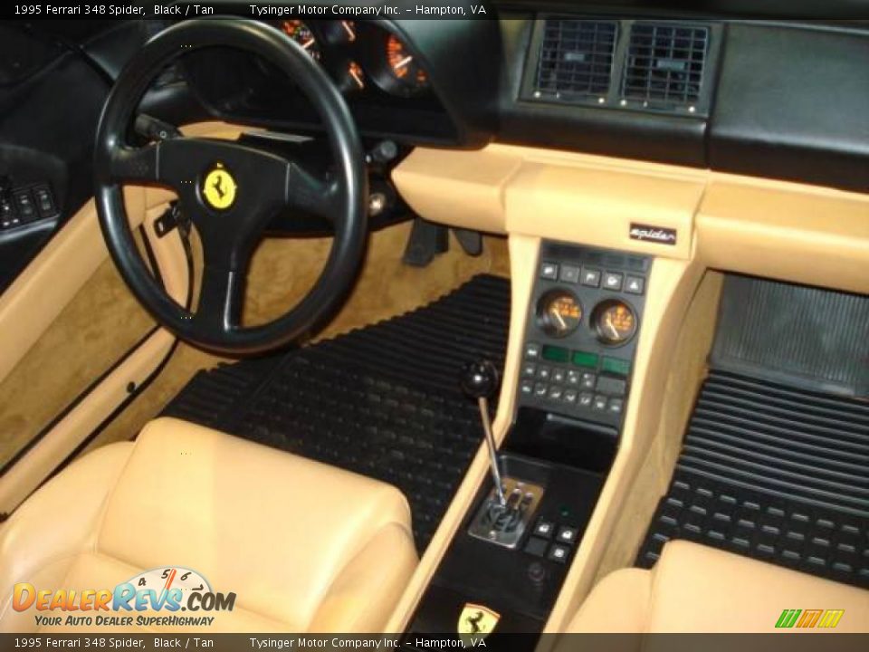1995 Ferrari 348 Spider Black / Tan Photo #13