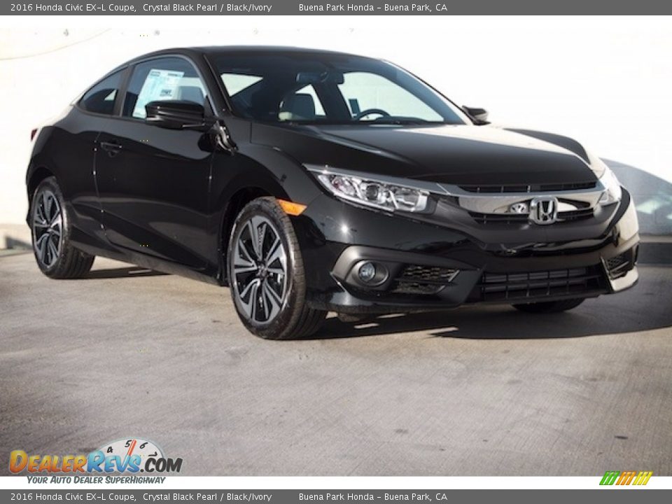 Front 3/4 View of 2016 Honda Civic EX-L Coupe Photo #1