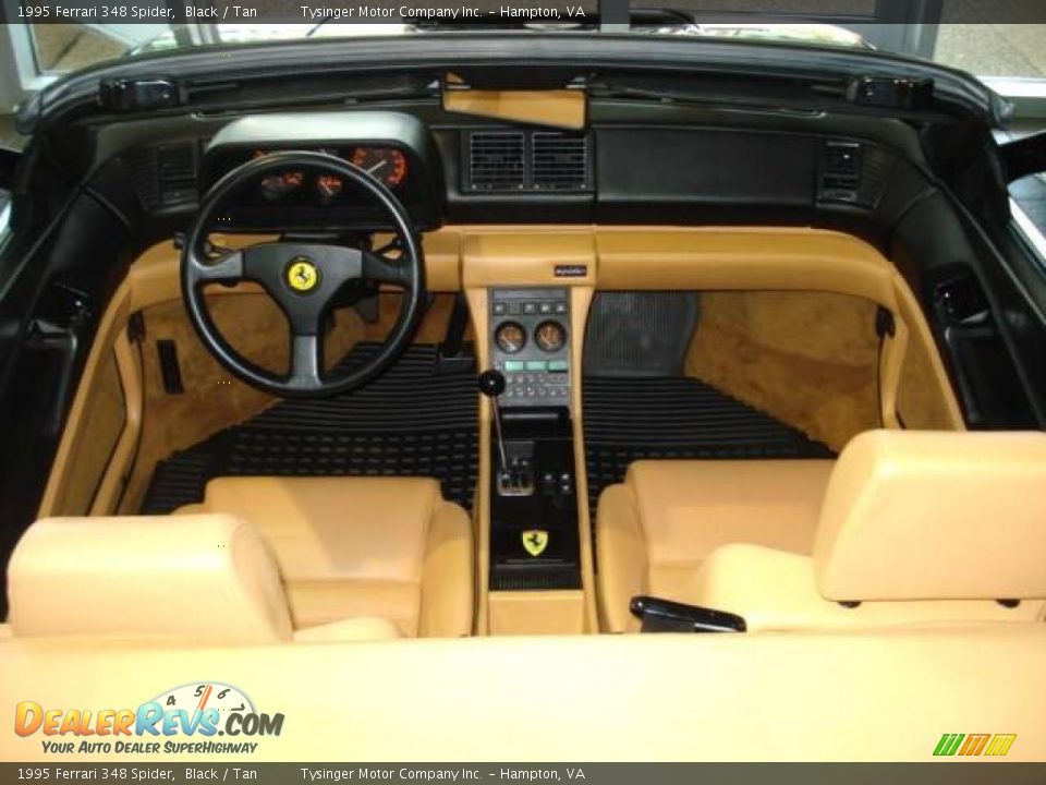 1995 Ferrari 348 Spider Black / Tan Photo #15