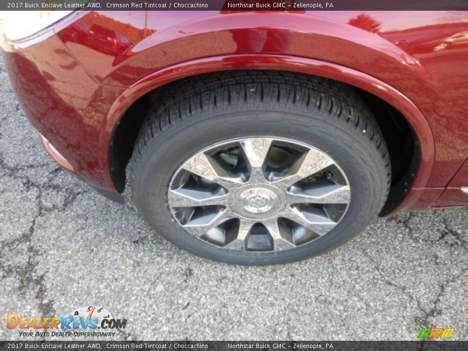 2017 Buick Enclave Leather AWD Crimson Red Tintcoat / Choccachino Photo #2