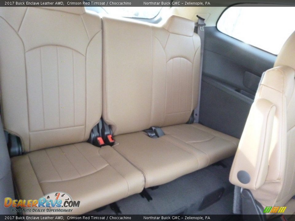 2017 Buick Enclave Leather AWD Crimson Red Tintcoat / Choccachino Photo #8