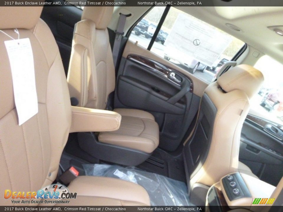 2017 Buick Enclave Leather AWD Crimson Red Tintcoat / Choccachino Photo #9