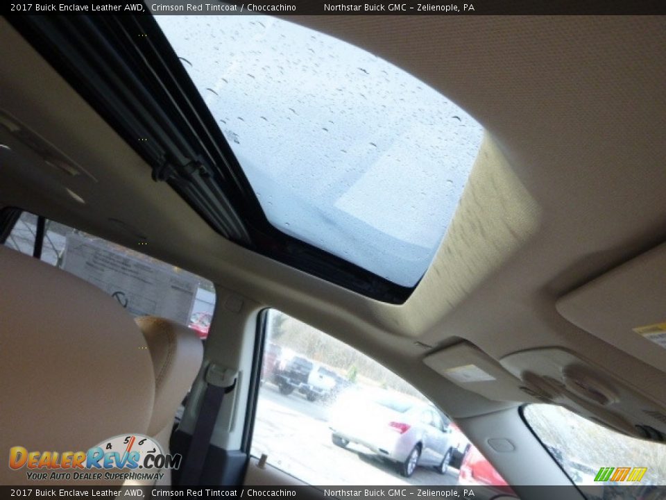 2017 Buick Enclave Leather AWD Crimson Red Tintcoat / Choccachino Photo #11