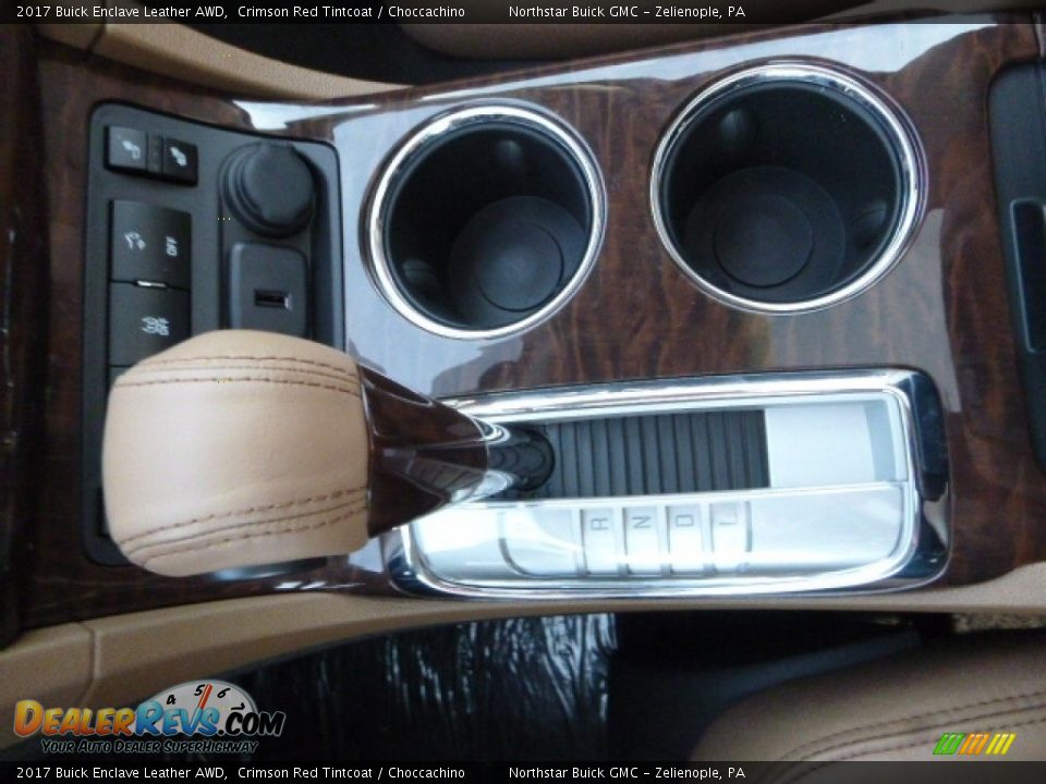 2017 Buick Enclave Leather AWD Crimson Red Tintcoat / Choccachino Photo #17