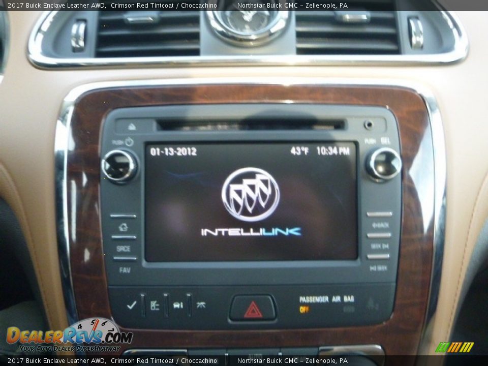 2017 Buick Enclave Leather AWD Crimson Red Tintcoat / Choccachino Photo #18