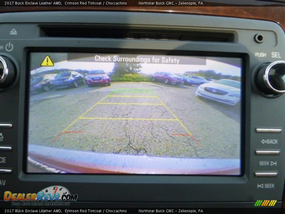 2017 Buick Enclave Leather AWD Crimson Red Tintcoat / Choccachino Photo #19