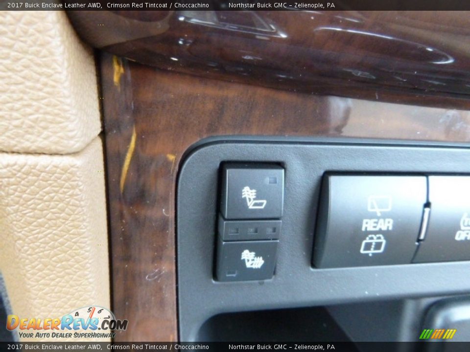 2017 Buick Enclave Leather AWD Crimson Red Tintcoat / Choccachino Photo #20