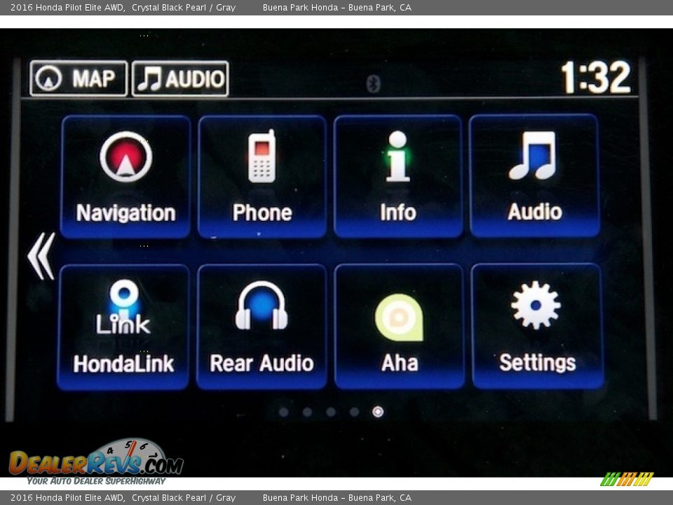 2016 Honda Pilot Elite AWD Crystal Black Pearl / Gray Photo #19