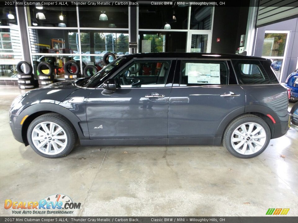 2017 Mini Clubman Cooper S ALL4 Thunder Gray Metallic / Carbon Black Photo #1