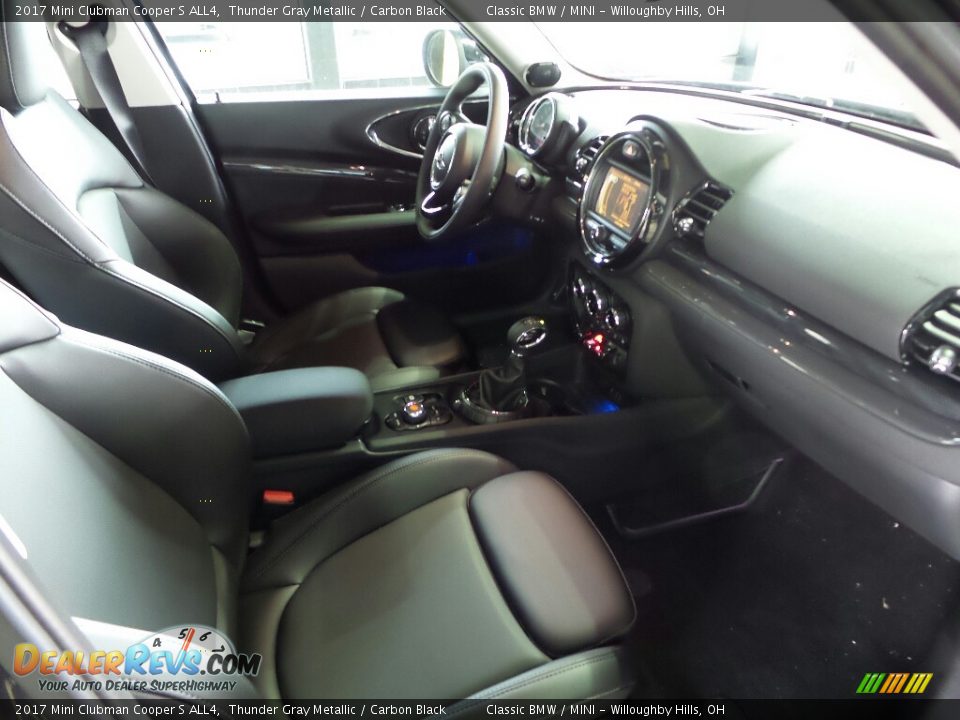 2017 Mini Clubman Cooper S ALL4 Thunder Gray Metallic / Carbon Black Photo #3