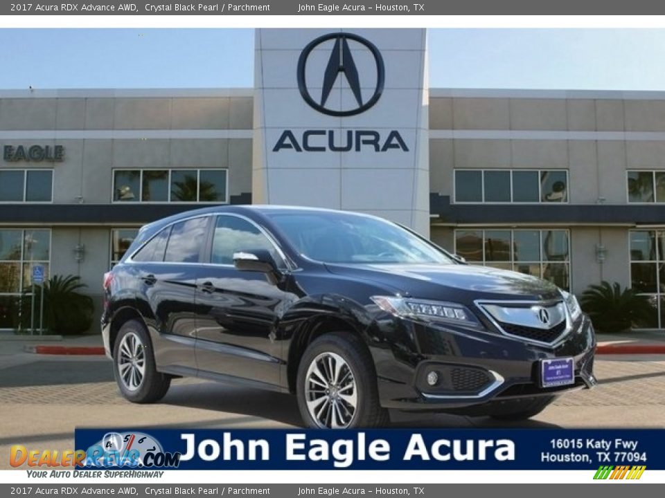 2017 Acura RDX Advance AWD Crystal Black Pearl / Parchment Photo #1