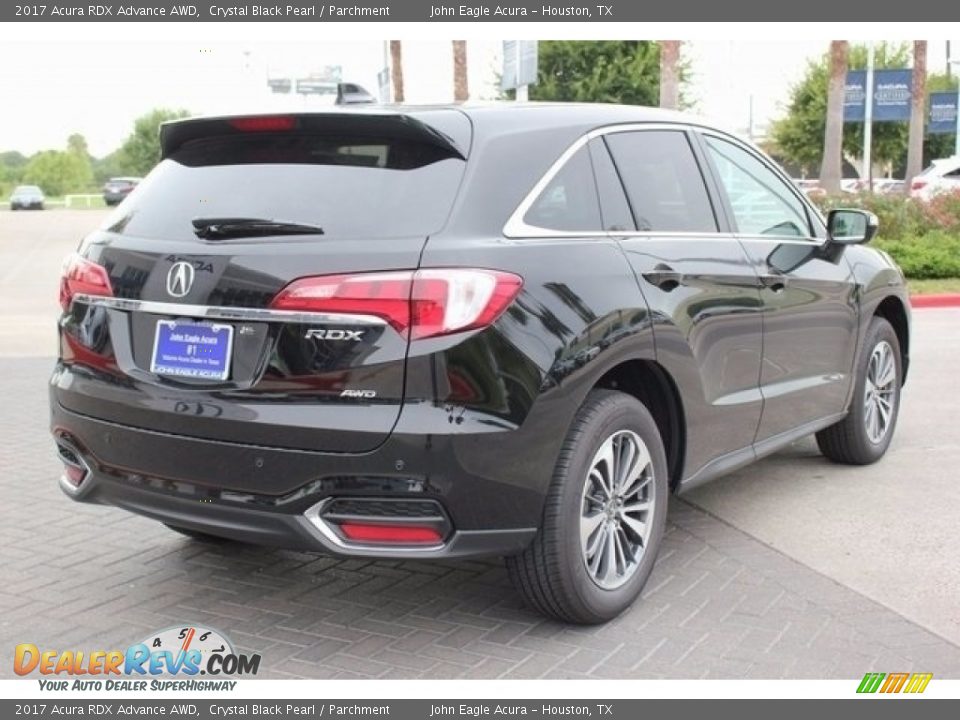 2017 Acura RDX Advance AWD Crystal Black Pearl / Parchment Photo #7