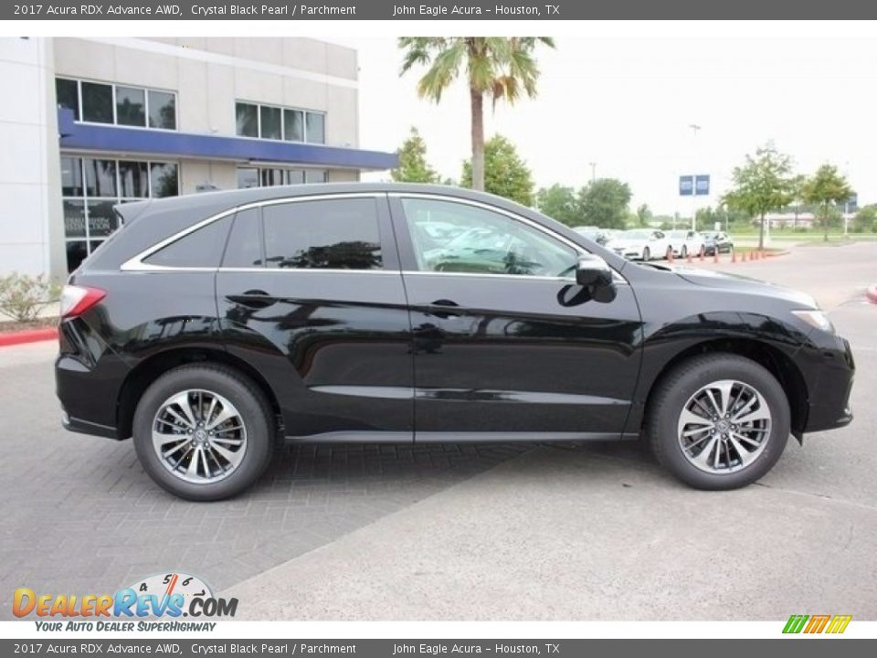 2017 Acura RDX Advance AWD Crystal Black Pearl / Parchment Photo #8