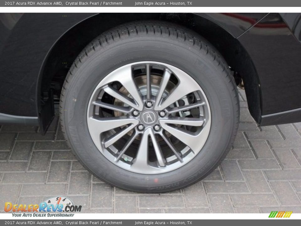 2017 Acura RDX Advance AWD Crystal Black Pearl / Parchment Photo #12