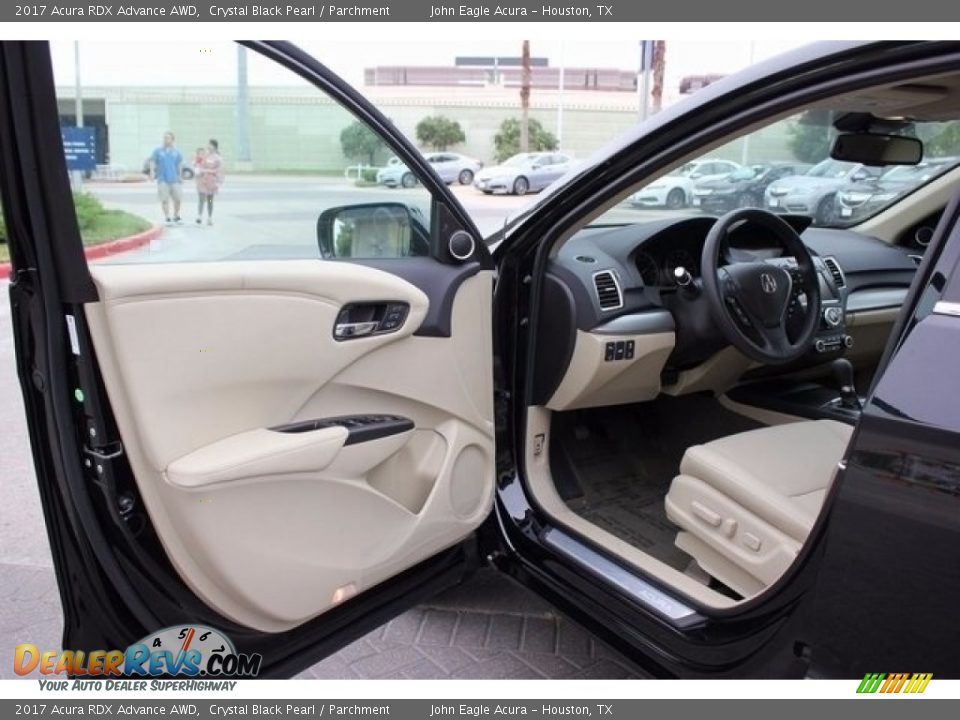 2017 Acura RDX Advance AWD Crystal Black Pearl / Parchment Photo #14