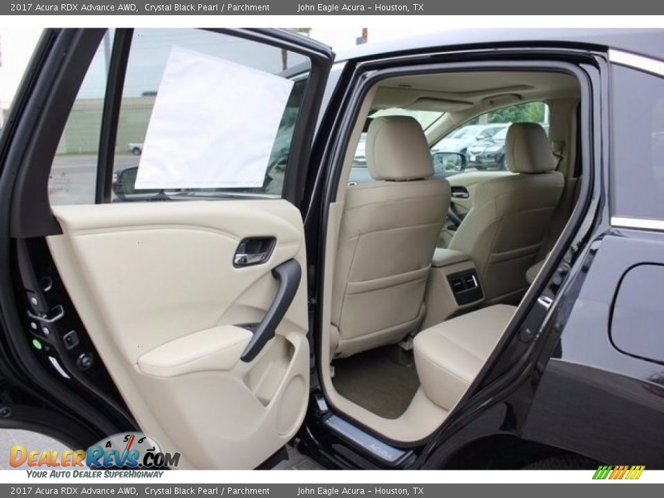 Rear Seat of 2017 Acura RDX Advance AWD Photo #16