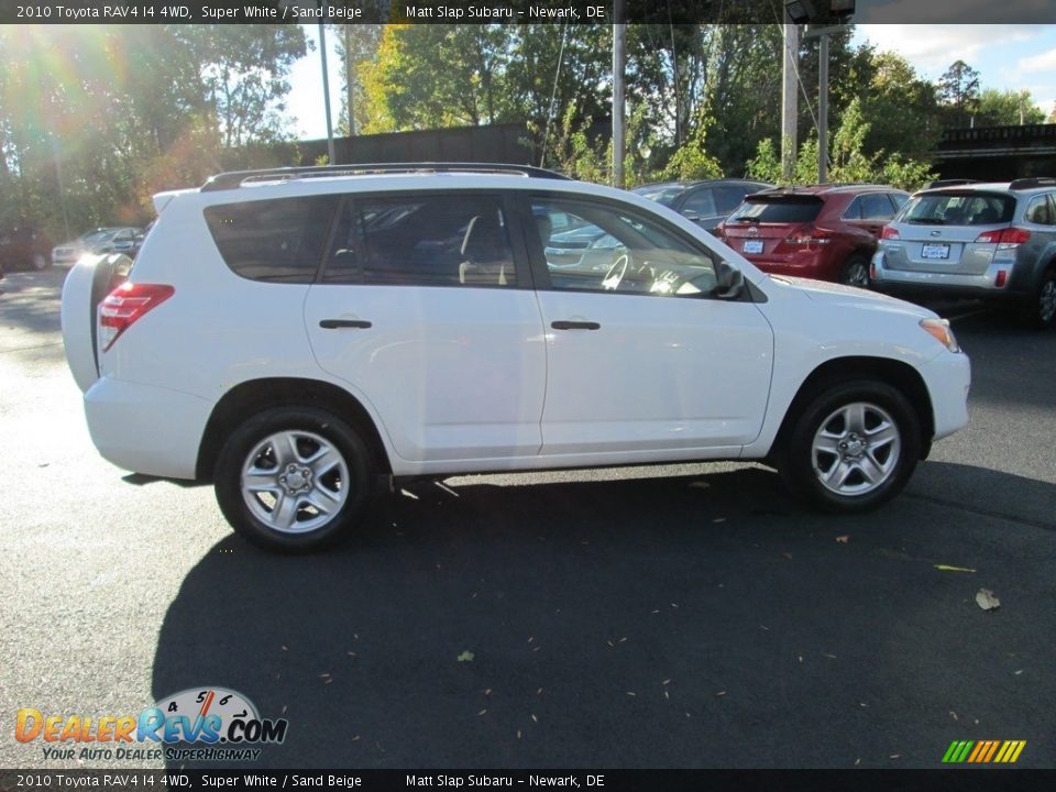 2010 Toyota RAV4 I4 4WD Super White / Sand Beige Photo #5