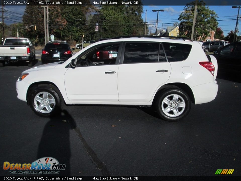 2010 Toyota RAV4 I4 4WD Super White / Sand Beige Photo #9