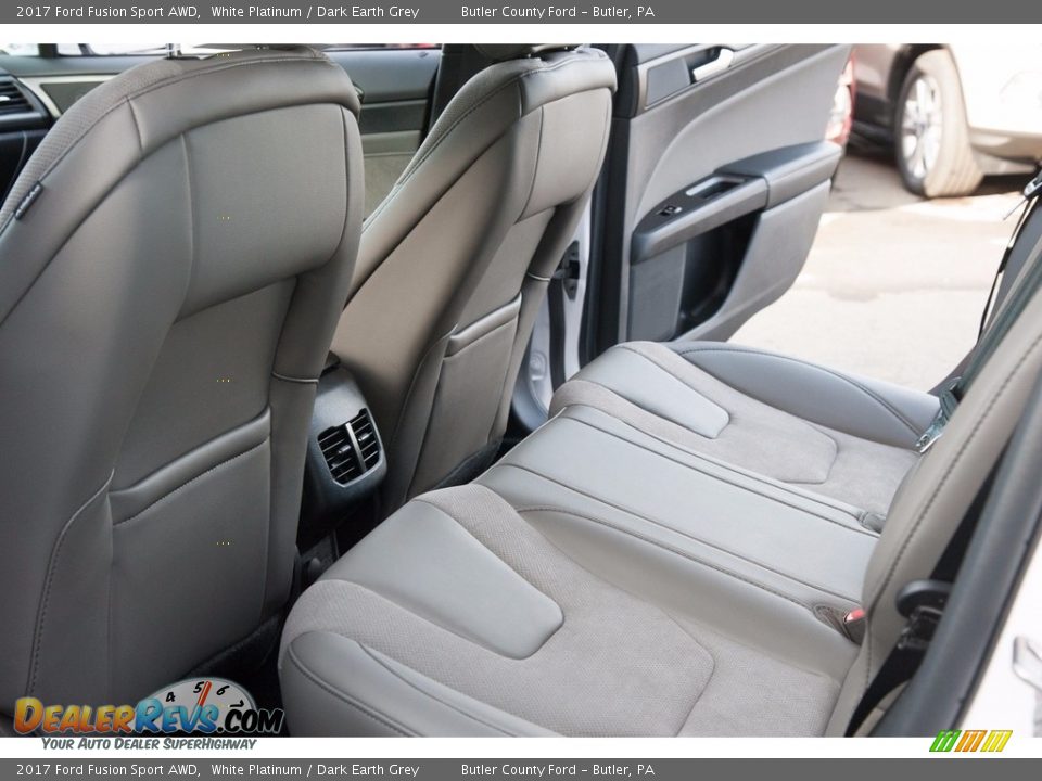 Rear Seat of 2017 Ford Fusion Sport AWD Photo #11