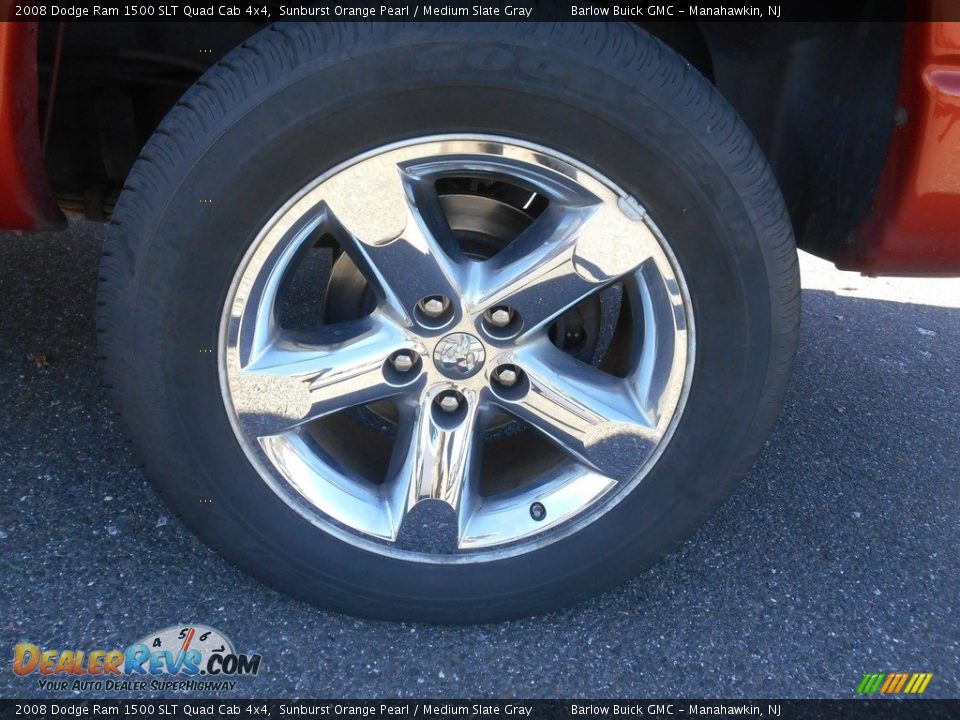 2008 Dodge Ram 1500 SLT Quad Cab 4x4 Sunburst Orange Pearl / Medium Slate Gray Photo #9
