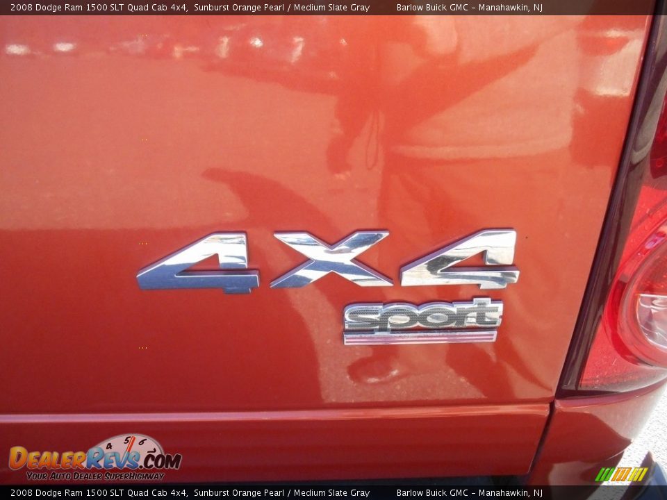 2008 Dodge Ram 1500 SLT Quad Cab 4x4 Sunburst Orange Pearl / Medium Slate Gray Photo #11