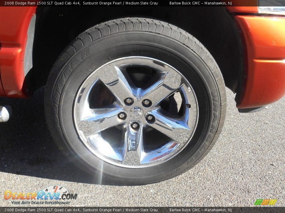 2008 Dodge Ram 1500 SLT Quad Cab 4x4 Sunburst Orange Pearl / Medium Slate Gray Photo #13