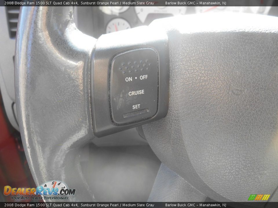2008 Dodge Ram 1500 SLT Quad Cab 4x4 Sunburst Orange Pearl / Medium Slate Gray Photo #21