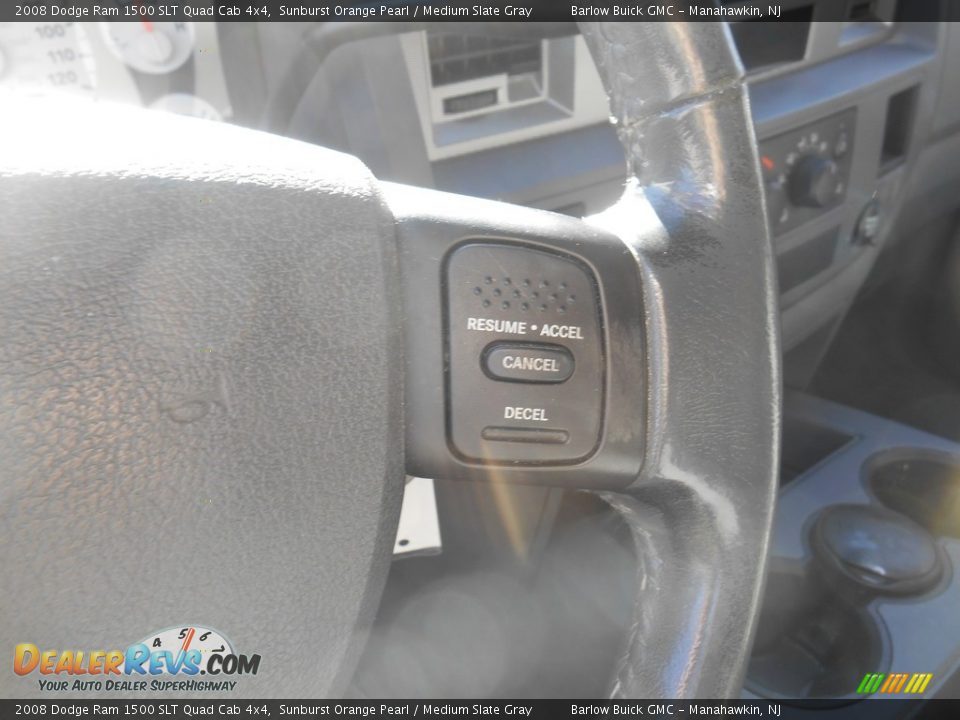 2008 Dodge Ram 1500 SLT Quad Cab 4x4 Sunburst Orange Pearl / Medium Slate Gray Photo #22