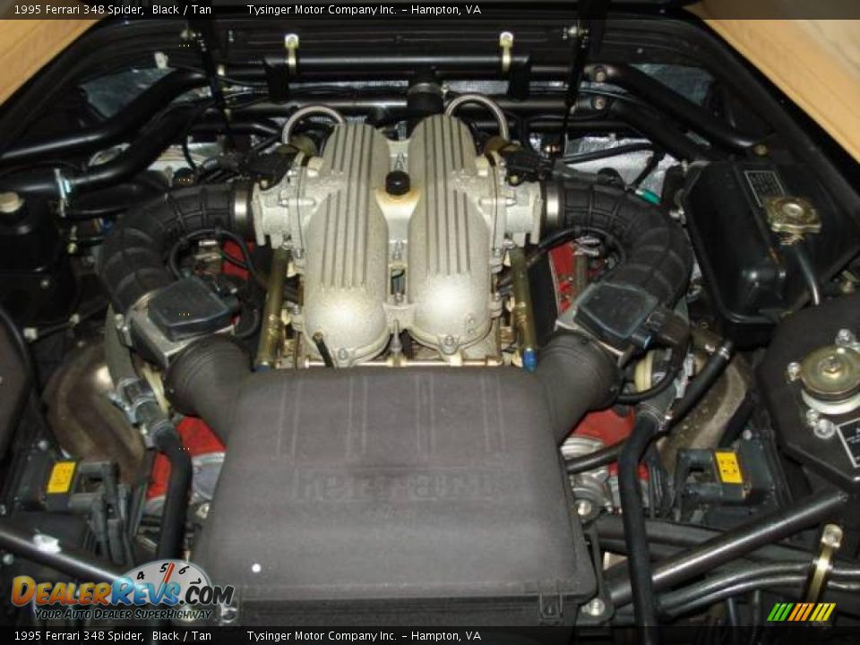 1995 Ferrari 348 Spider Black / Tan Photo #26