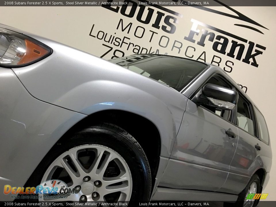 2008 Subaru Forester 2.5 X Sports Steel Silver Metallic / Anthracite Black Photo #19