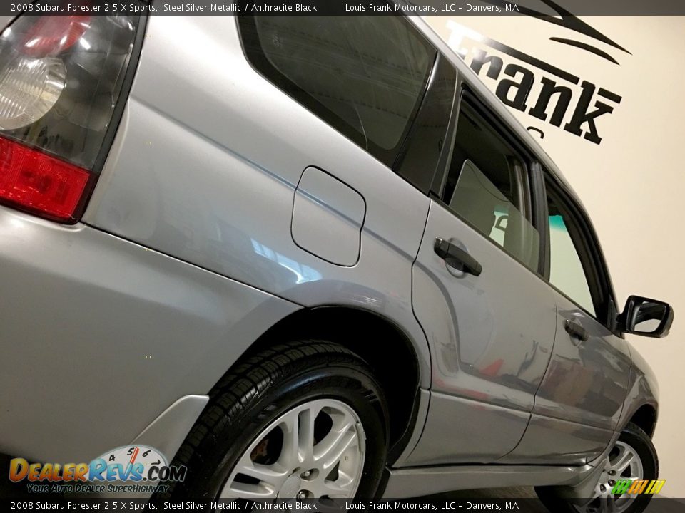 2008 Subaru Forester 2.5 X Sports Steel Silver Metallic / Anthracite Black Photo #20