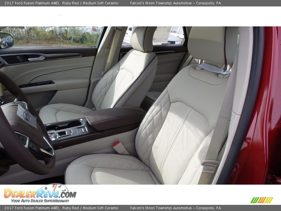 Front Seat of 2017 Ford Fusion Platinum AWD Photo #13