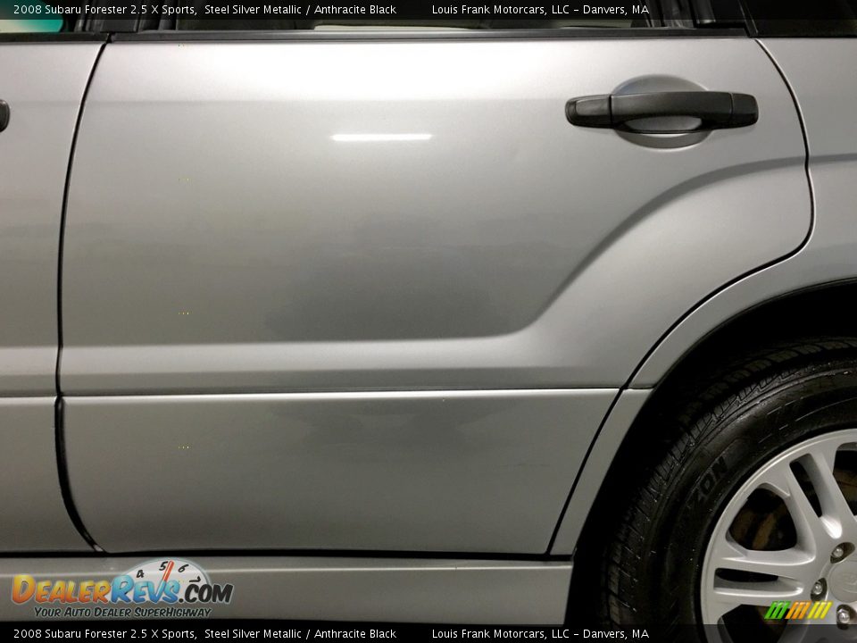 2008 Subaru Forester 2.5 X Sports Steel Silver Metallic / Anthracite Black Photo #33