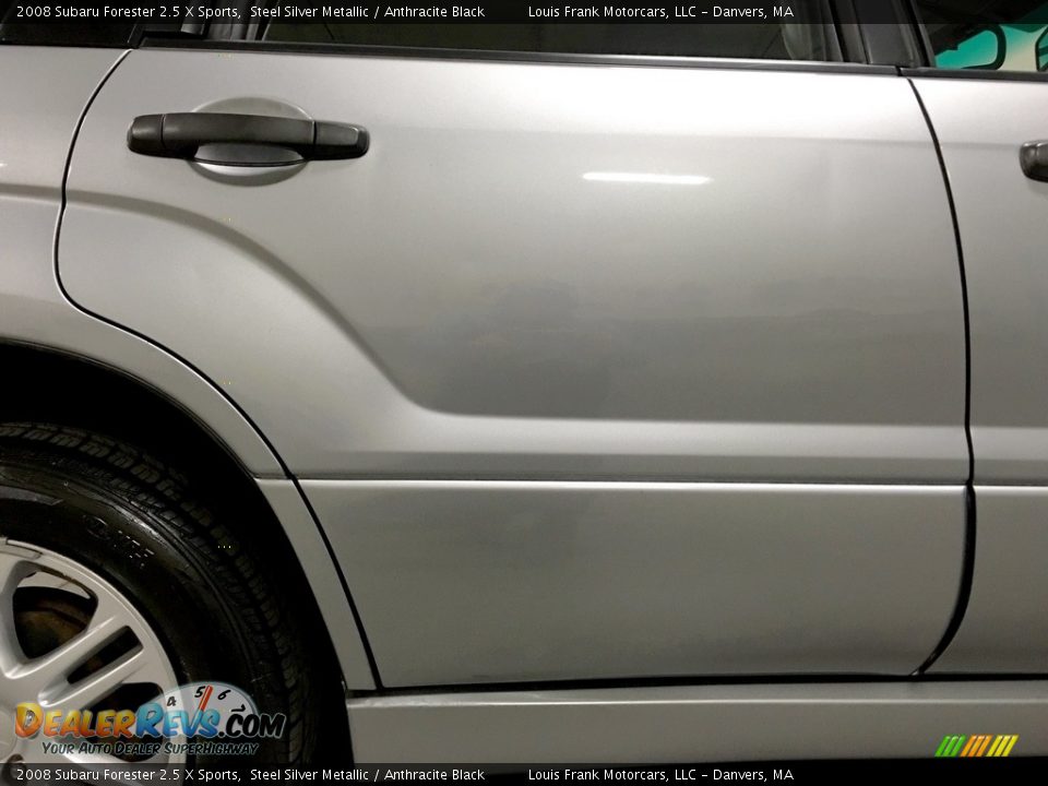 2008 Subaru Forester 2.5 X Sports Steel Silver Metallic / Anthracite Black Photo #34
