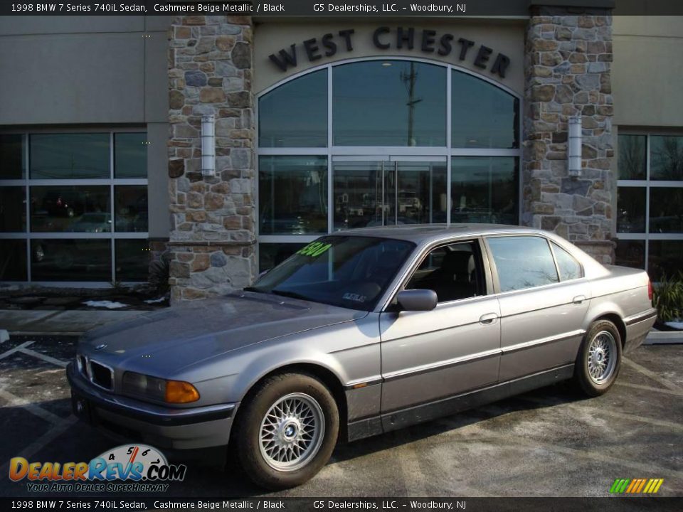 1998 BMW 7 Series 740iL Sedan Cashmere Beige Metallic / Black Photo #1