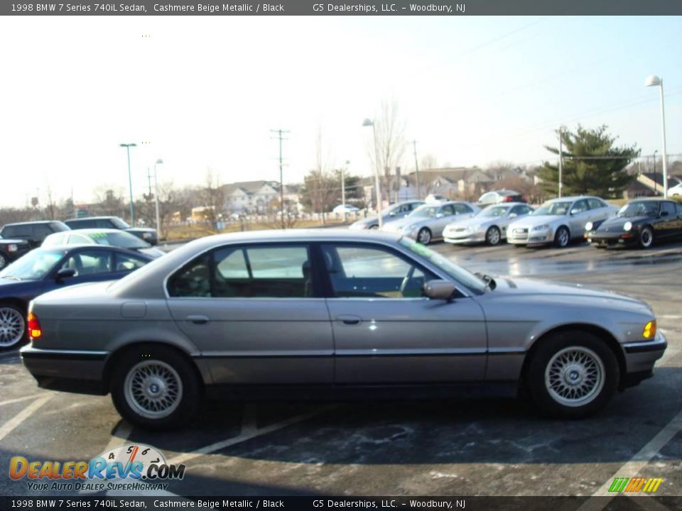 1998 BMW 7 Series 740iL Sedan Cashmere Beige Metallic / Black Photo #6