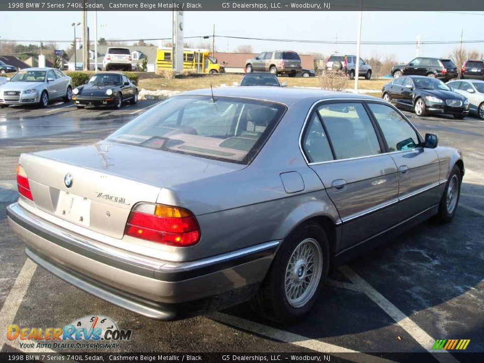 1998 BMW 7 Series 740iL Sedan Cashmere Beige Metallic / Black Photo #7