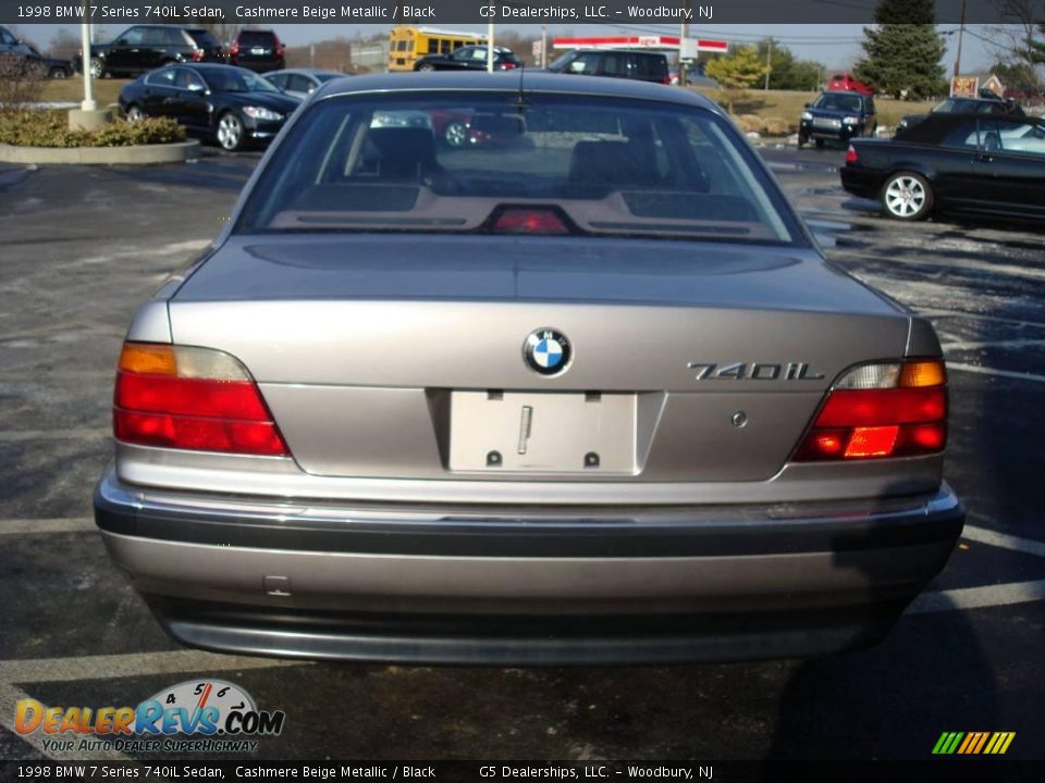 1998 BMW 7 Series 740iL Sedan Cashmere Beige Metallic / Black Photo #8