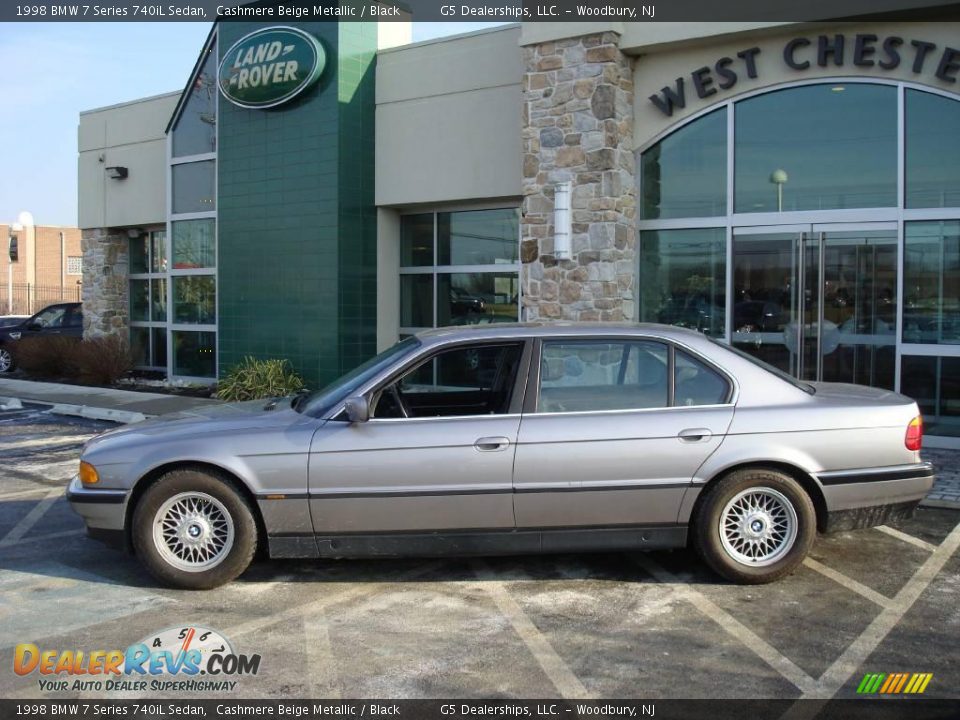 1998 BMW 7 Series 740iL Sedan Cashmere Beige Metallic / Black Photo #10