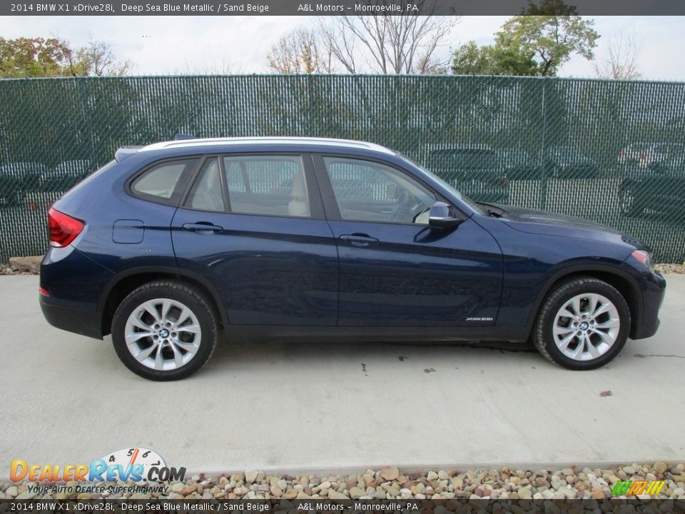 2014 BMW X1 xDrive28i Deep Sea Blue Metallic / Sand Beige Photo #2