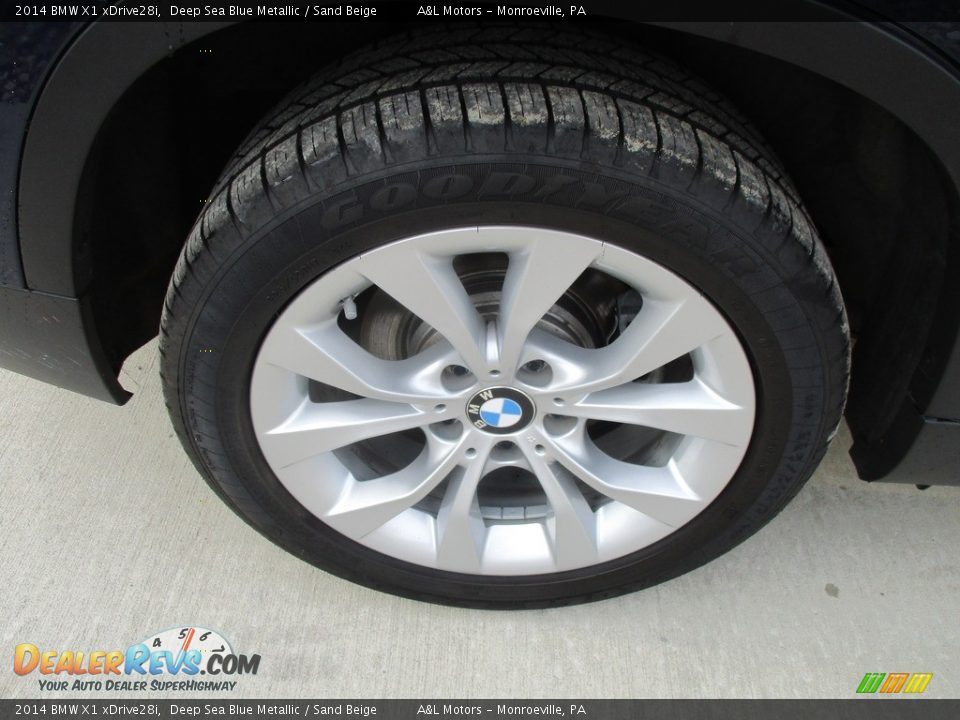 2014 BMW X1 xDrive28i Deep Sea Blue Metallic / Sand Beige Photo #3