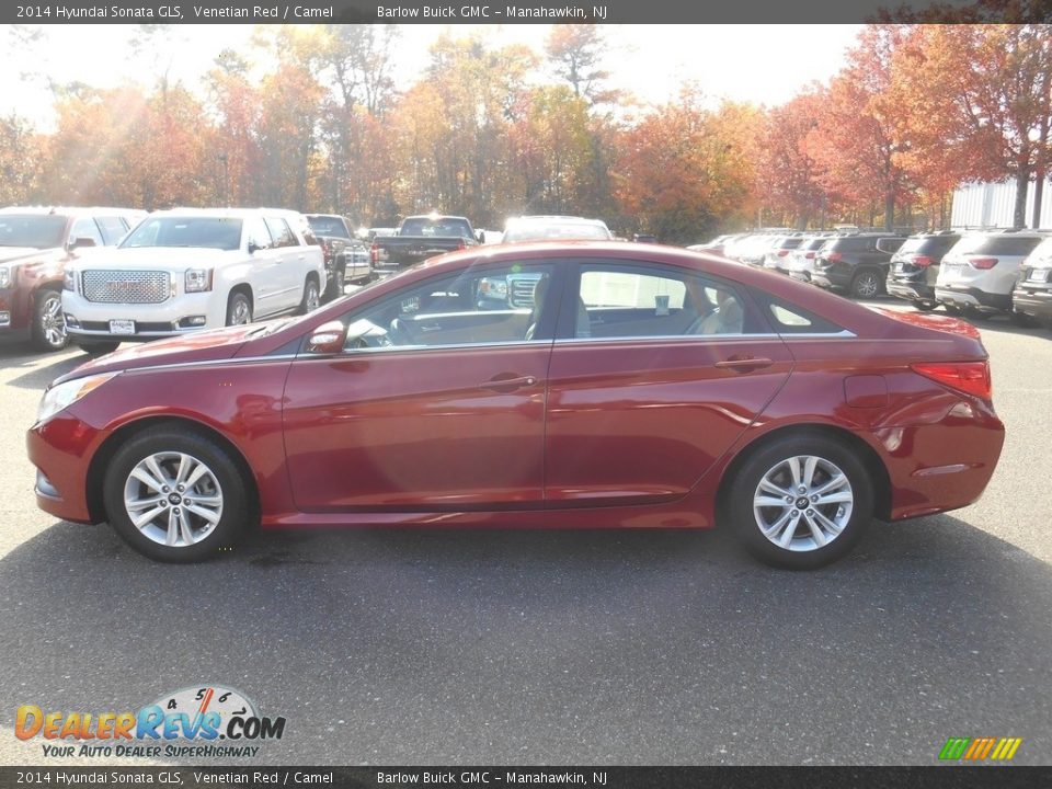 2014 Hyundai Sonata GLS Venetian Red / Camel Photo #4