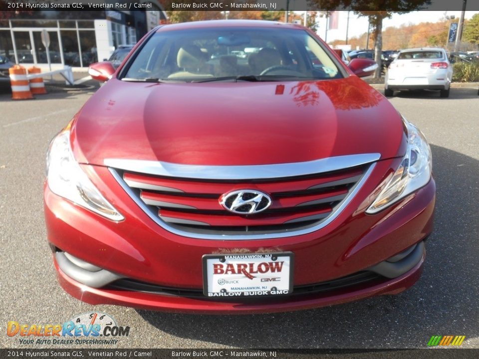 2014 Hyundai Sonata GLS Venetian Red / Camel Photo #6