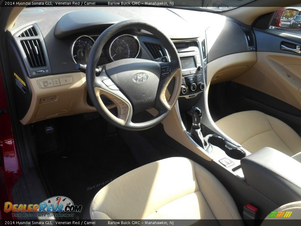 2014 Hyundai Sonata GLS Venetian Red / Camel Photo #12